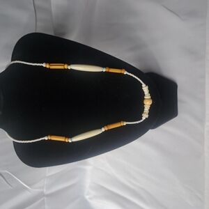 Handmade With Shell,bamboo,Glass Beads